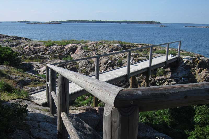 Klovharun landgång. Foto Nina Sarnow.